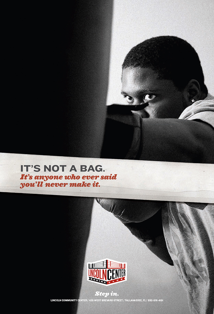 Lincoln Center Boxing Club advertising