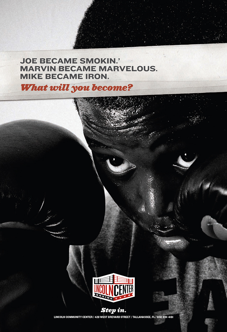 Lincoln Center Boxing Club advertising