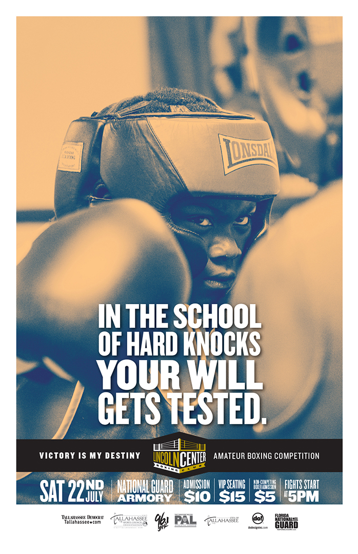 Lincoln Center Boxing Club advertising